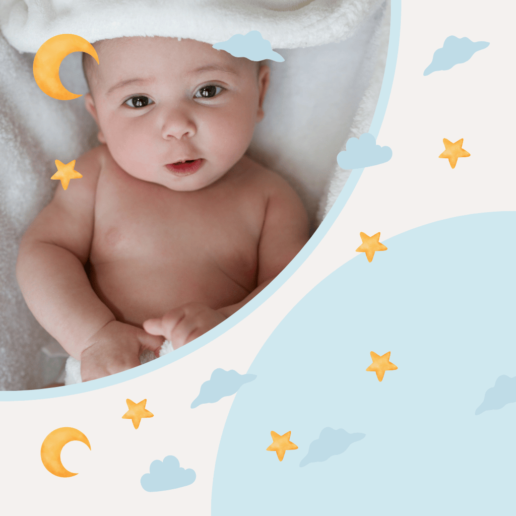 Newborn baby sleeping in a hammock swing in nursery.