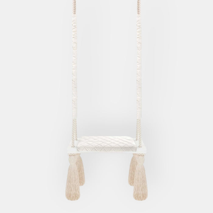 Wooden board velvet swings