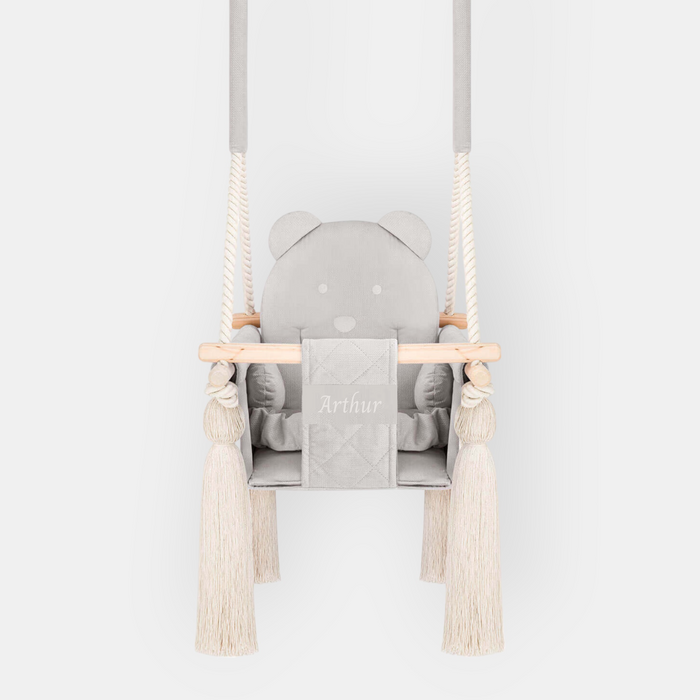 Indoor Swing For Toddler and Baby Childroom Light Grey