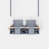 Baby twins swing - Waterproof and Secure Grey Double Seat