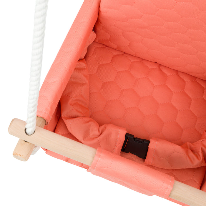 Baby twins swing - Waterproof and Secure Orange Double Seat