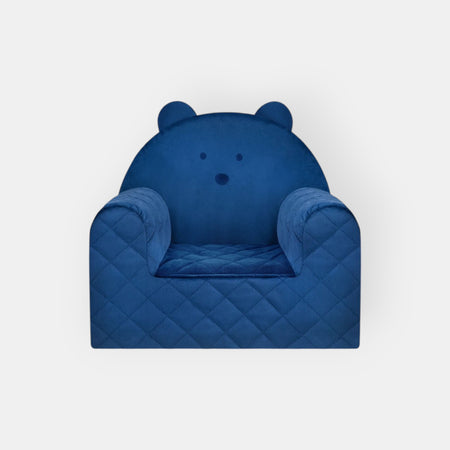 Bear Sofa Chair For Children Dark Blue