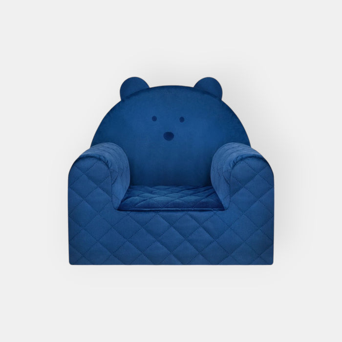 Bear Sofa Chair For Children Dark Blue