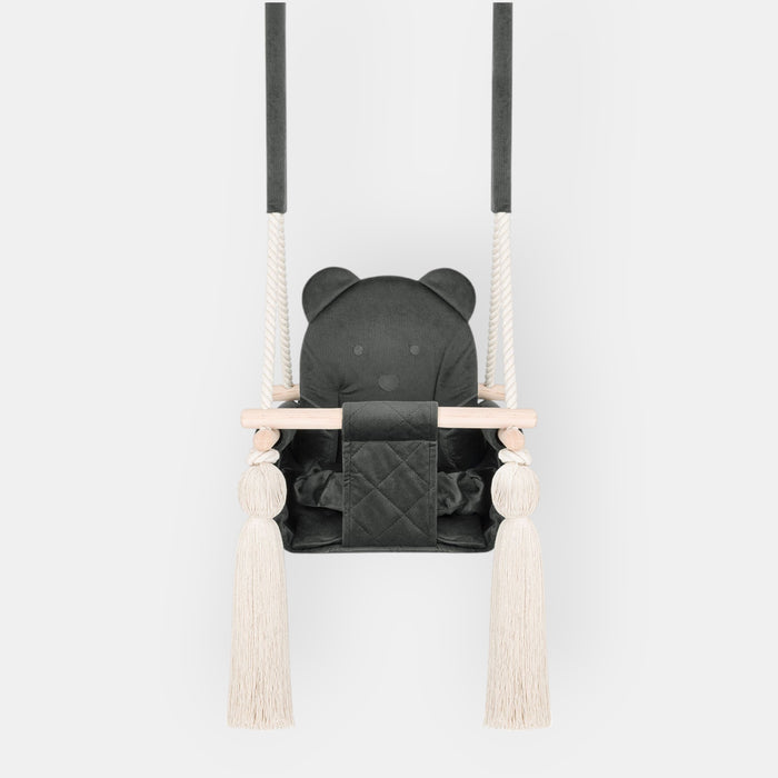 Indoor Swing For Toddler and Baby Childroom Dark Grey