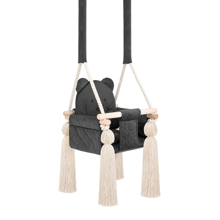 Indoor Swing For Toddler and Baby Childroom Dark Grey