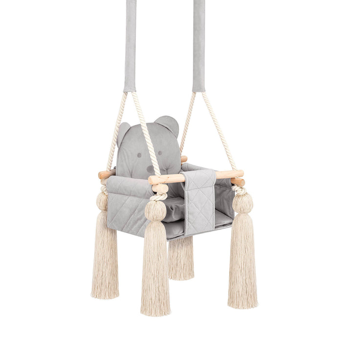 Indoor Swing For Toddler and Baby Childroom Light Grey