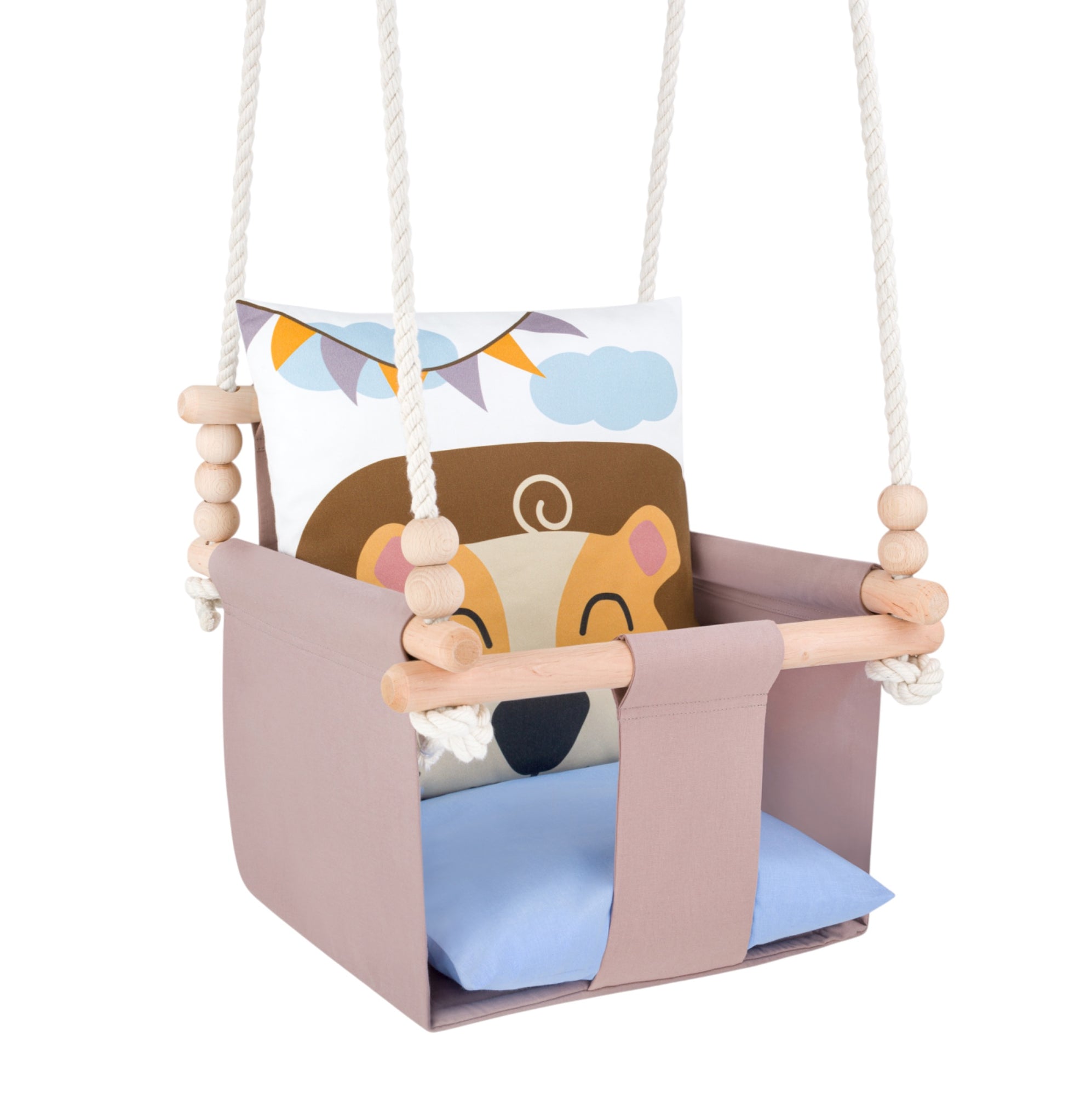 Safari Baby Swing - Handcrafted Indoor Swing for Development & Play ...