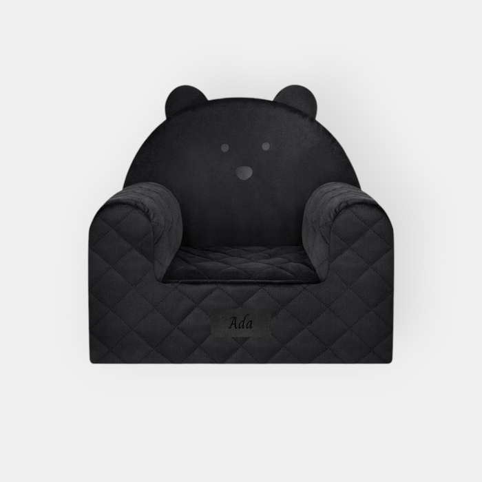 Bear Sofa Chair For Children Black
