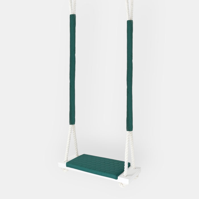 Waterproof Wooden Swing for Home and Garden - Dirt Resistant Dark Green