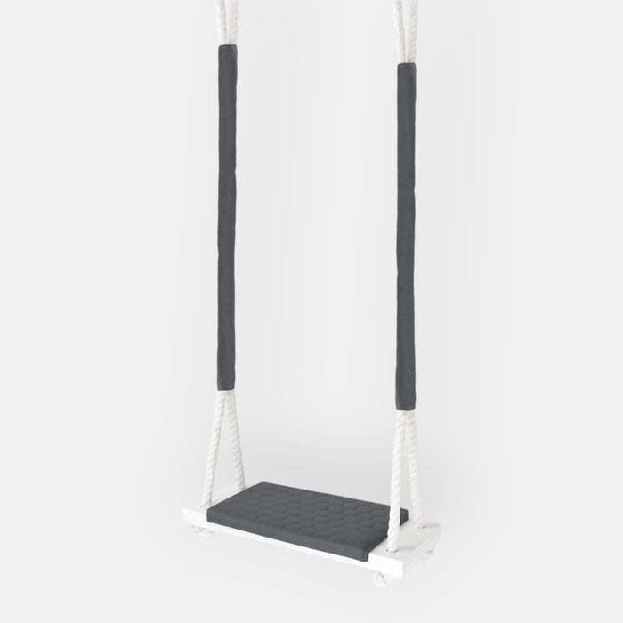 Waterproof Wooden Swing for Home and Garden - Dirt Resistant Dark Grey