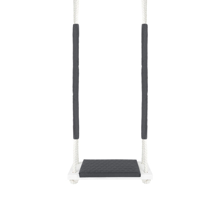 Waterproof Wooden Swing for Home and Garden - Dirt Resistant Dark Grey