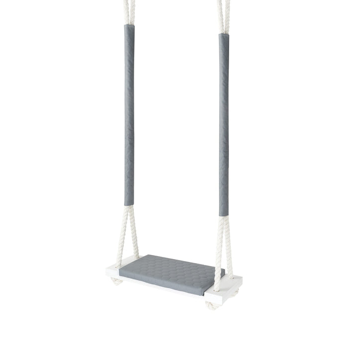 Waterproof Wooden Swing for Home and Garden - Dirt Resistant Light Grey