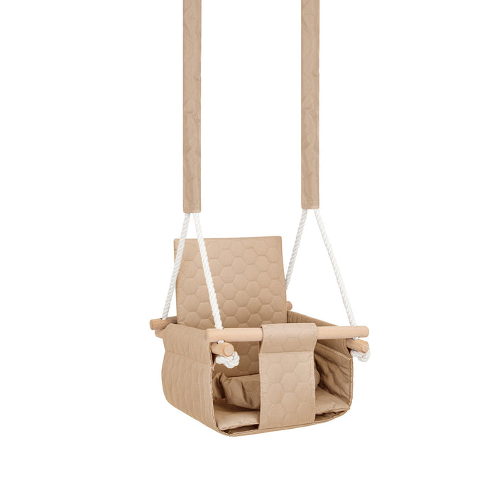 Waterproof secure baby swing Beige