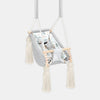 Baby Hammock Light Grey, in velvet with optional name embroidery on the front