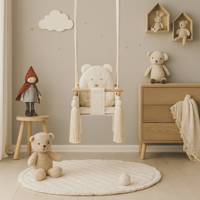 Indoor Swing For Toddler and Baby Childroom Beige