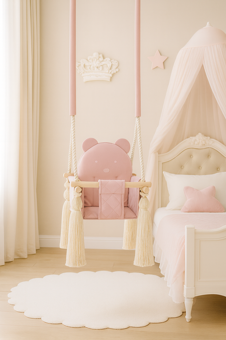 Indoor Swing For Toddler and Baby Childroom Pink