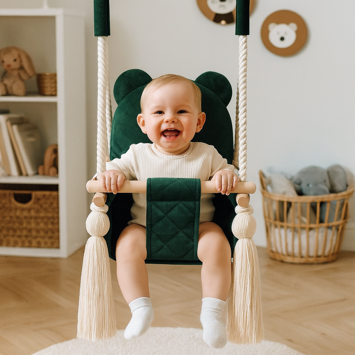 Indoor Swing For Toddler and Baby Childroom Green