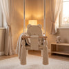 Indoor Swing For Toddler and Baby Beige, in a children's room