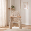 Indoor Swing For Toddler and Baby Beige, in a bright Scandinavian-style children's room