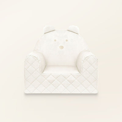 Bear shaped kids armchair in beige