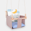 Safari Collection Elephant Indoor Baby Swing, front view on a light background