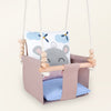 Safari Collection Hippo Indoor Baby Swing, front view