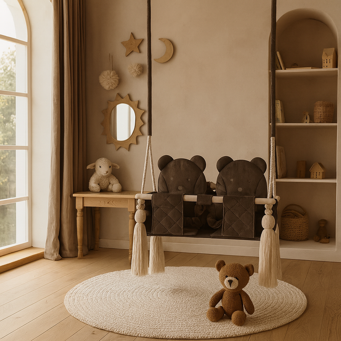 Twins Swing Secure Indoor Brown