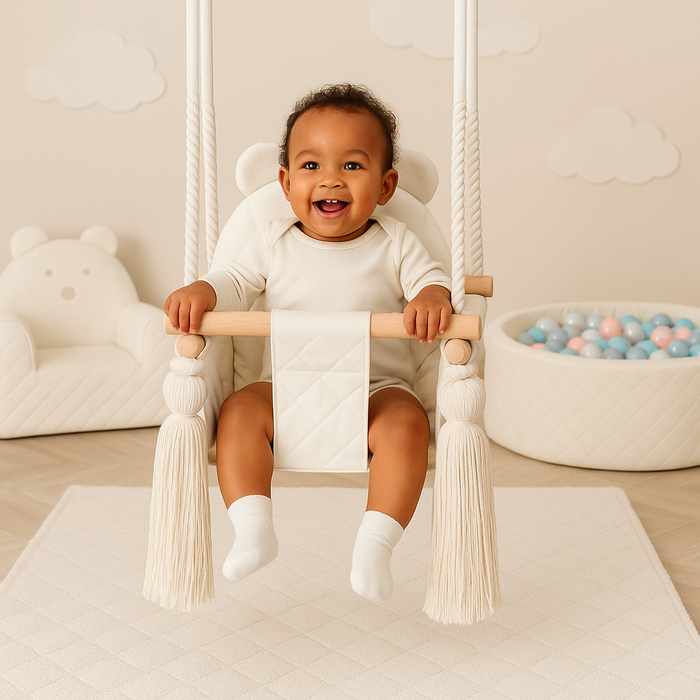 Indoor Swing For Toddler and Baby Childroom Beige