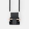 Waterproof secure baby swing Dark Grey, front view on a white background with padded seat and wooden bar